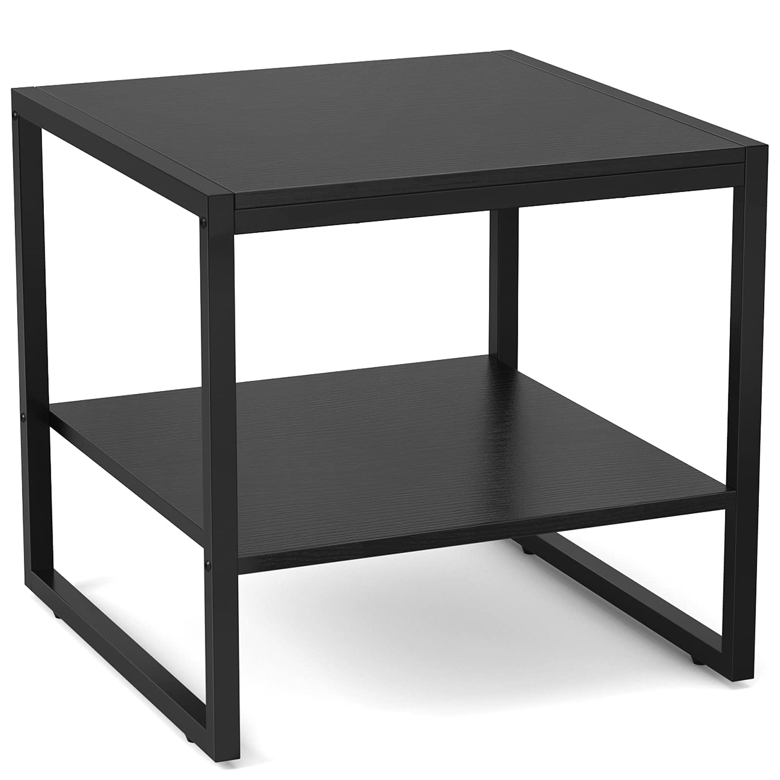 Homieasy End Table with a 20-inch square top for drinks and lamps.