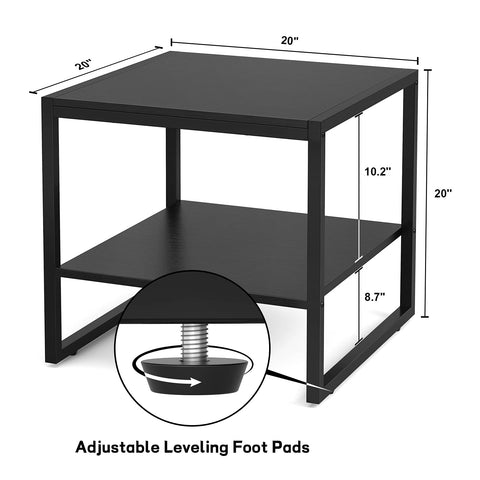 Homieasy End Table in a dorm room setup for compact living.