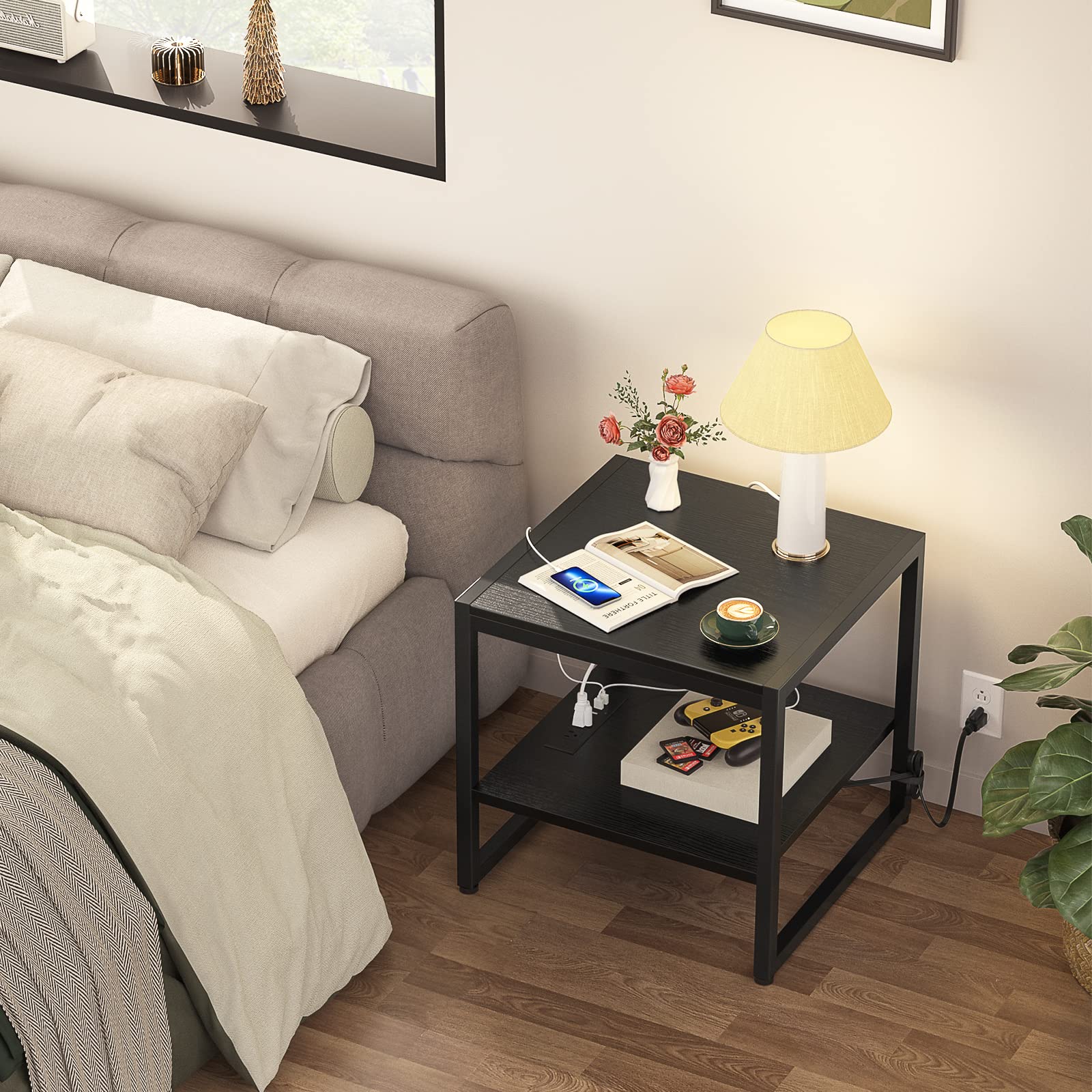 Homieasy 20-inch square top maximizes surface area in small spaces.