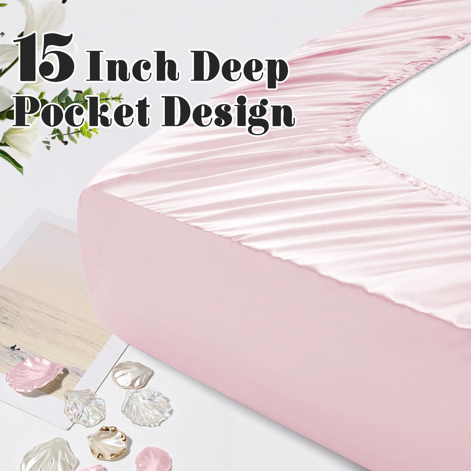 Homiest satin texture offers a smooth surface and gentle feel