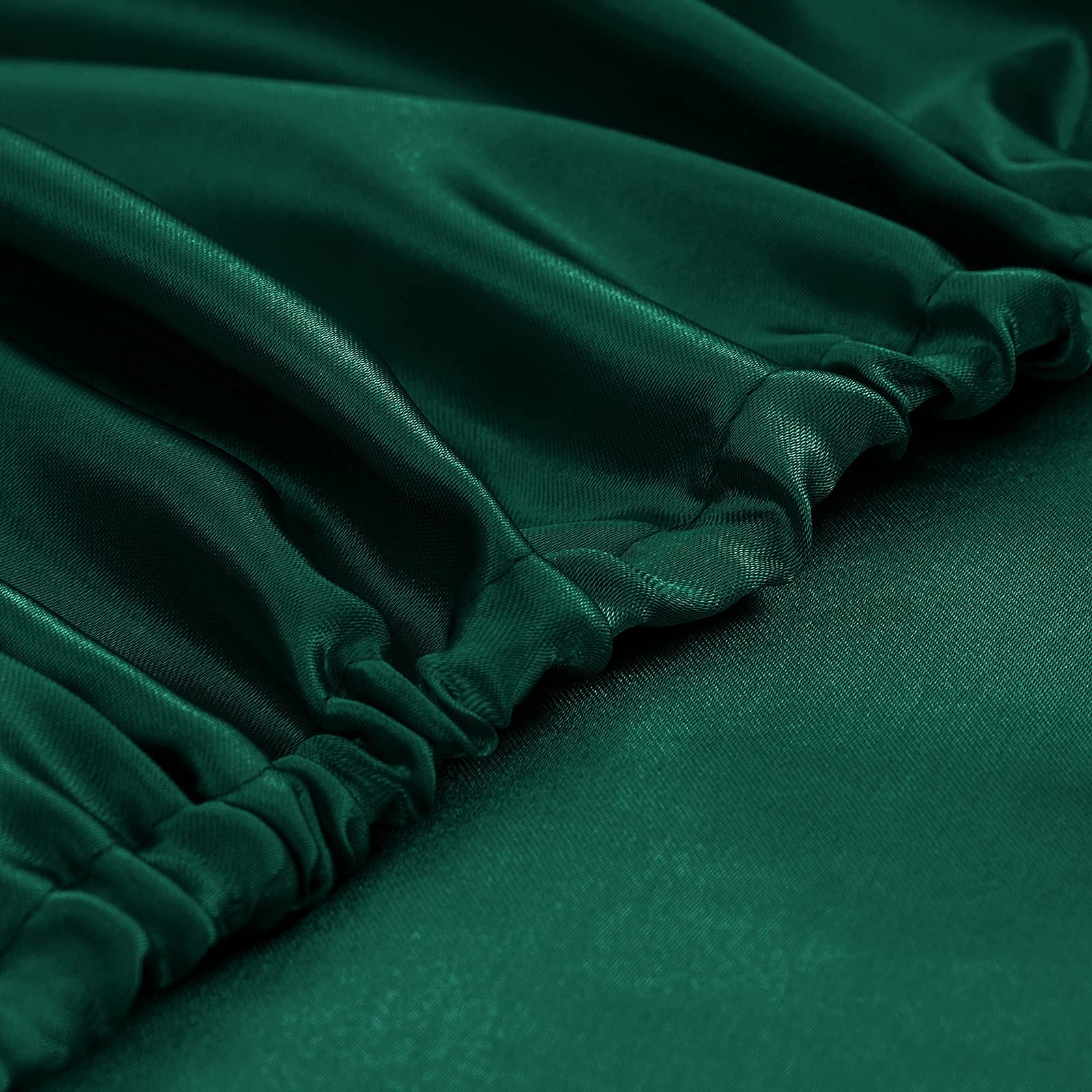 Homiest queen satin set includes flat, fitted sheets and pillowcases for setup