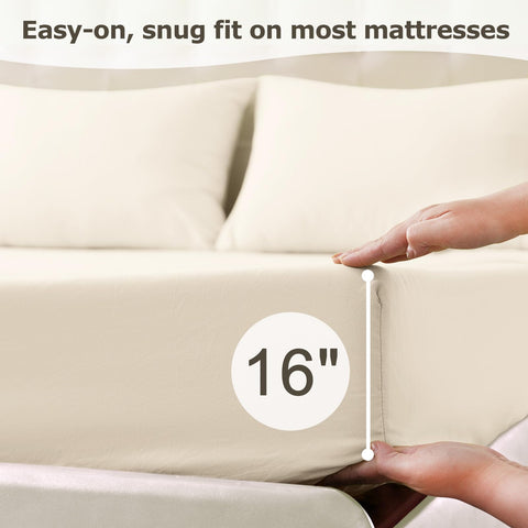 Homilay hotel-quality bedding displayed on bed for premium look.
