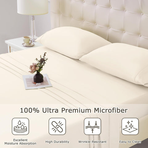 Homilay microfiber double-brushed texture close-up showing soft, breathable fabric.