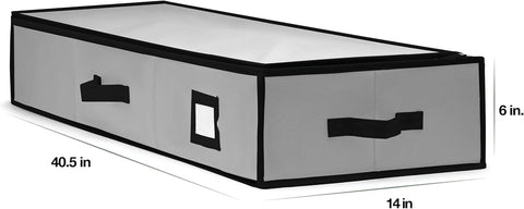 Homior Wrapping Paper Storage fits up to 40 inches for Christmas rolls.