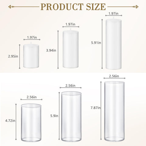 Homjoy unscented pillar candles with clean burn and no dripping