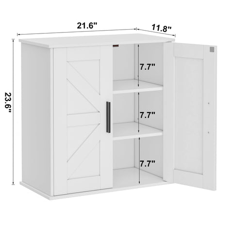 Homleke adjustable shelves in a 3-tier interior layout.