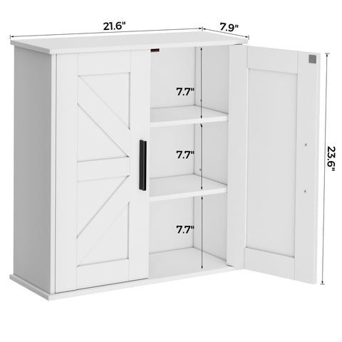 Homleke cabinet with adjustable shelves for customizable bathroom and kitchen organization.