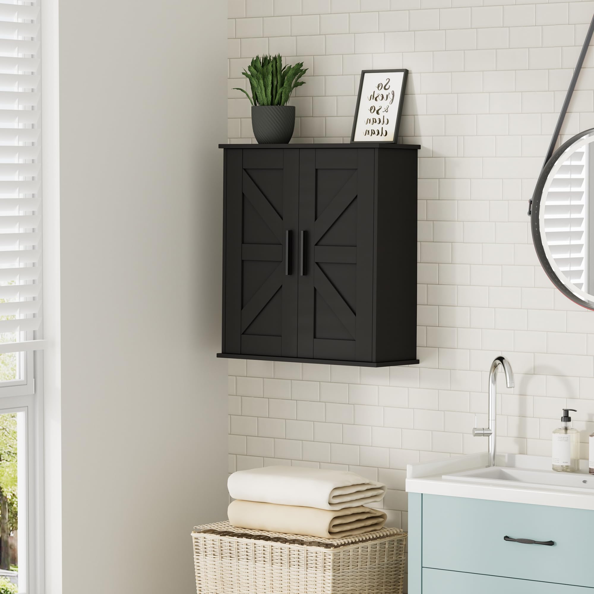 Homleke versatile storage suitable for kitchen, entryway, and laundry.
