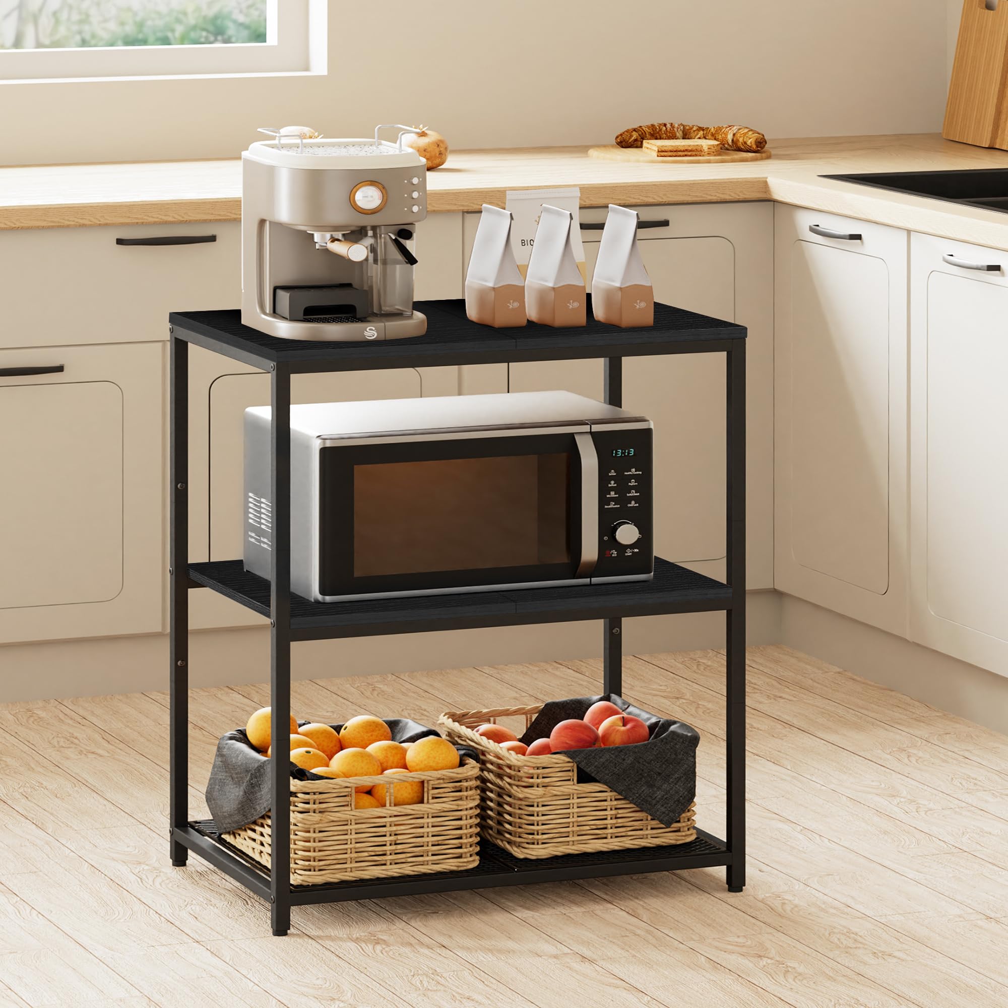 Homleke kitchen island with easy assembly and included hardware.