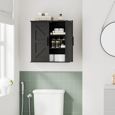 Homleke cabinet features metal handles for smooth operation and durability.