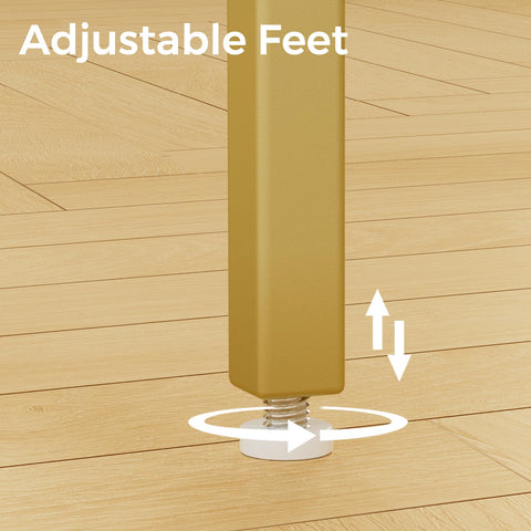 Homleke modern rectangular table fits living rooms and offices.