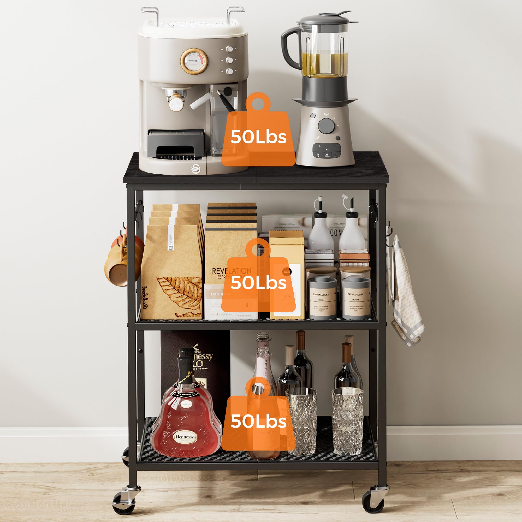 Homleke rustic-industrial design, warm wood and matte black metal for any room.