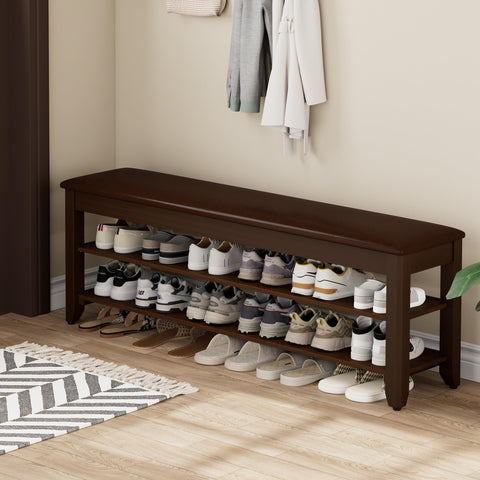 Homleke shoe rack bench assembled with included tools enables quick setup.