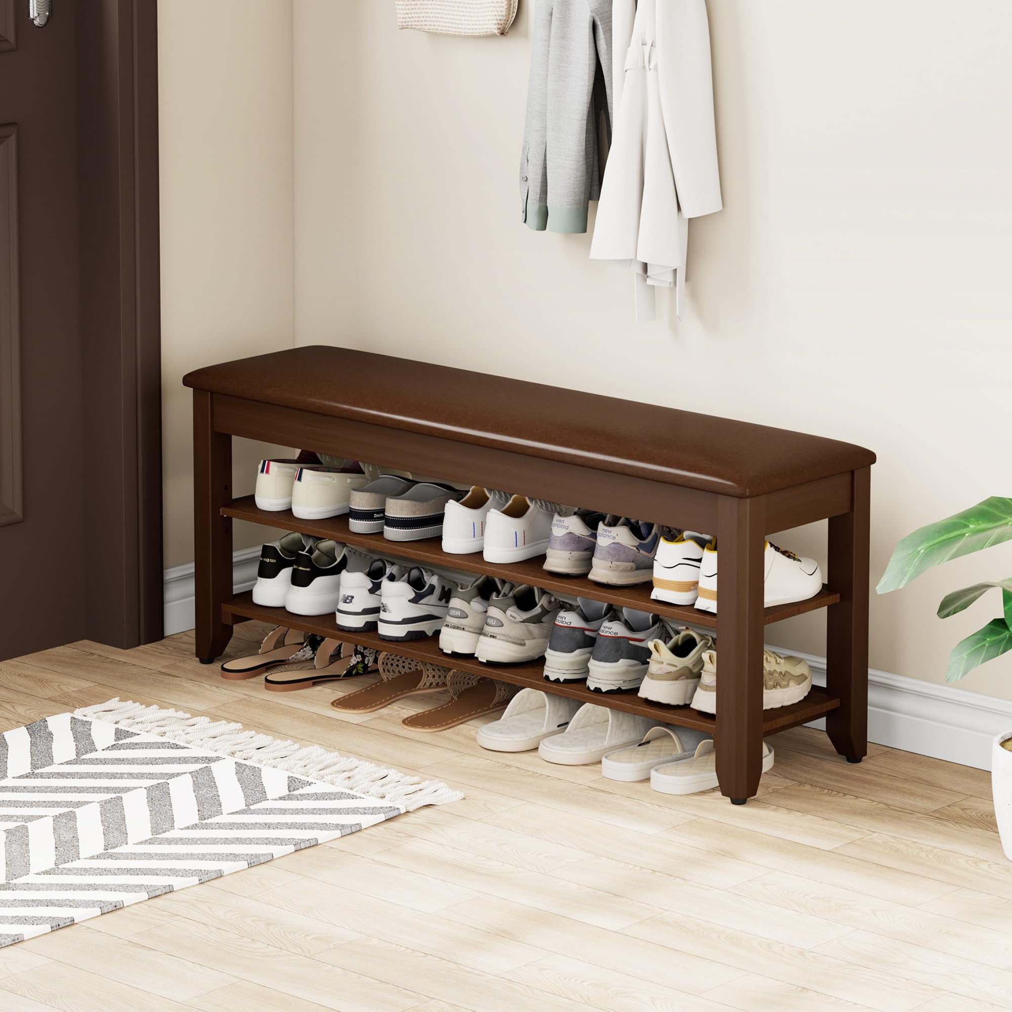 Homleke ready-to-assemble bench with clear assembly steps.