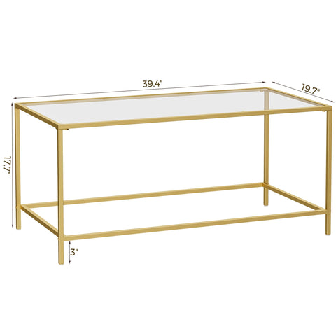 Homleke sturdy gold metal frame provides stable daily support.