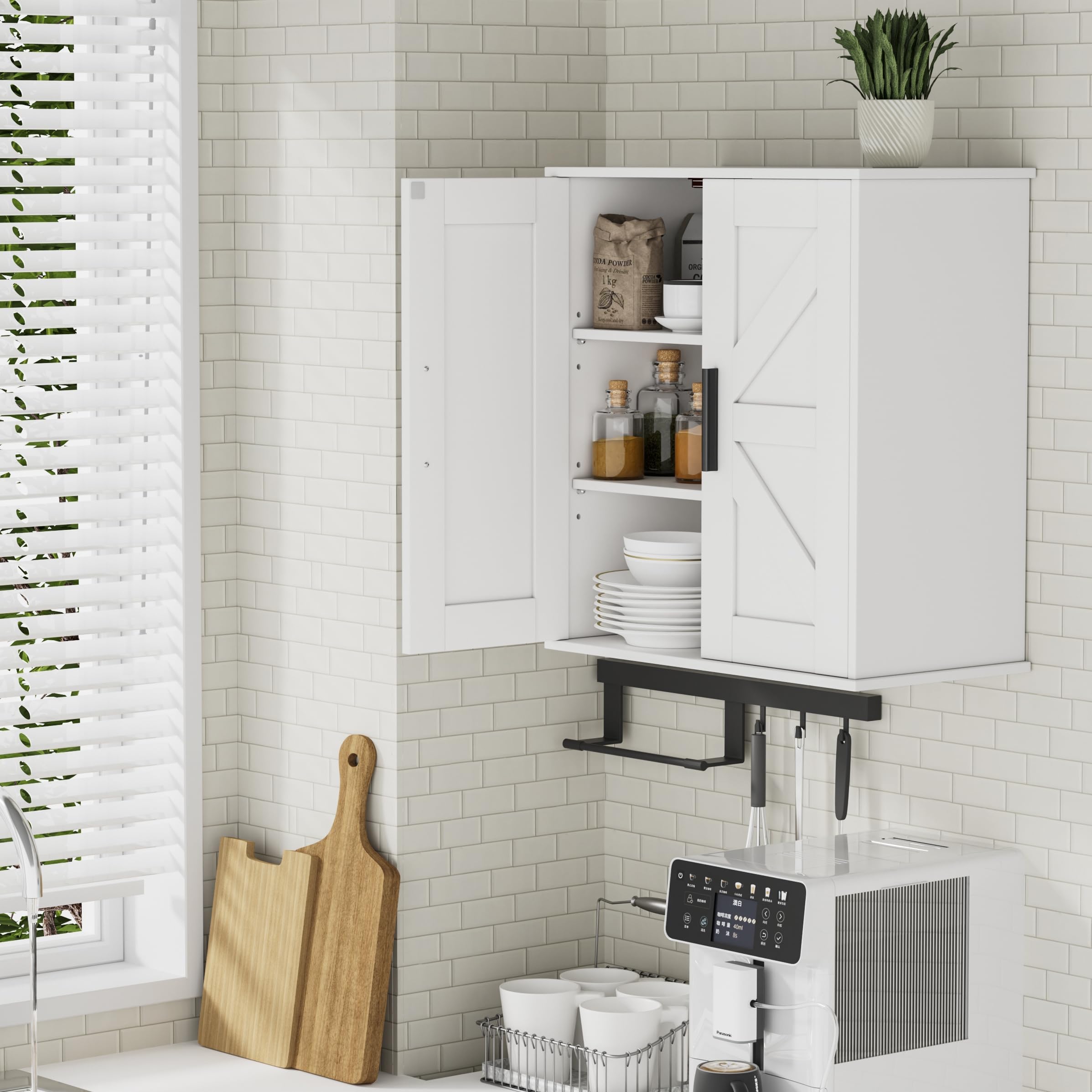 Homleke vertical space-saving design maximizes storage capacity.