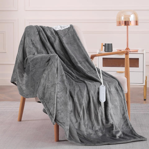 HOMLYNS LuxeHeat soft sherpa texture for plush comfort.