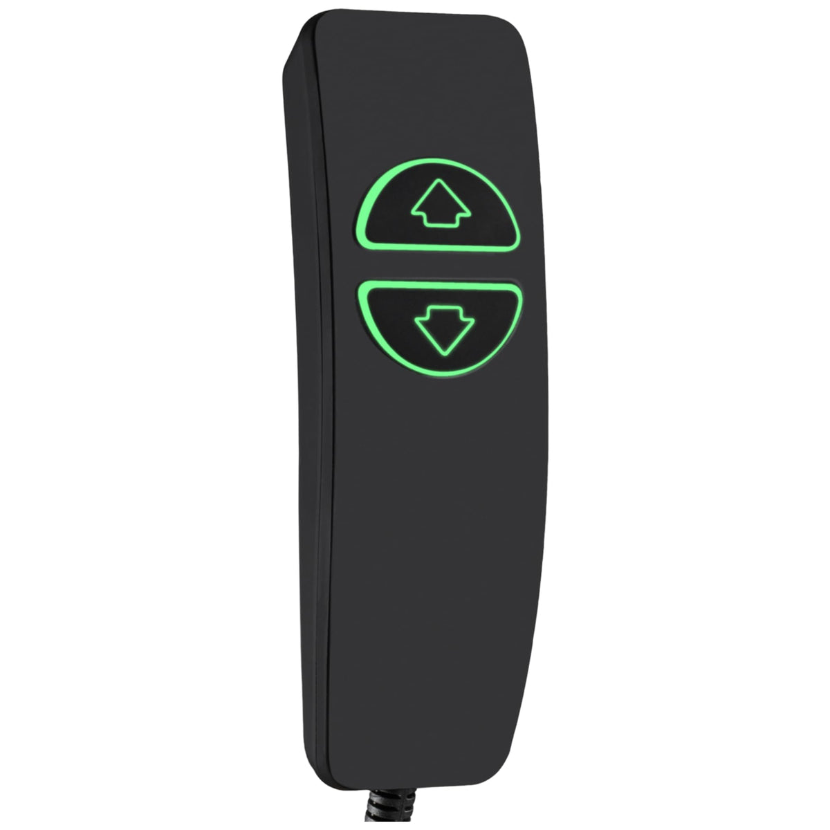 Hommoat CD001 remote front view with illuminated buttons for easy nighttime use.