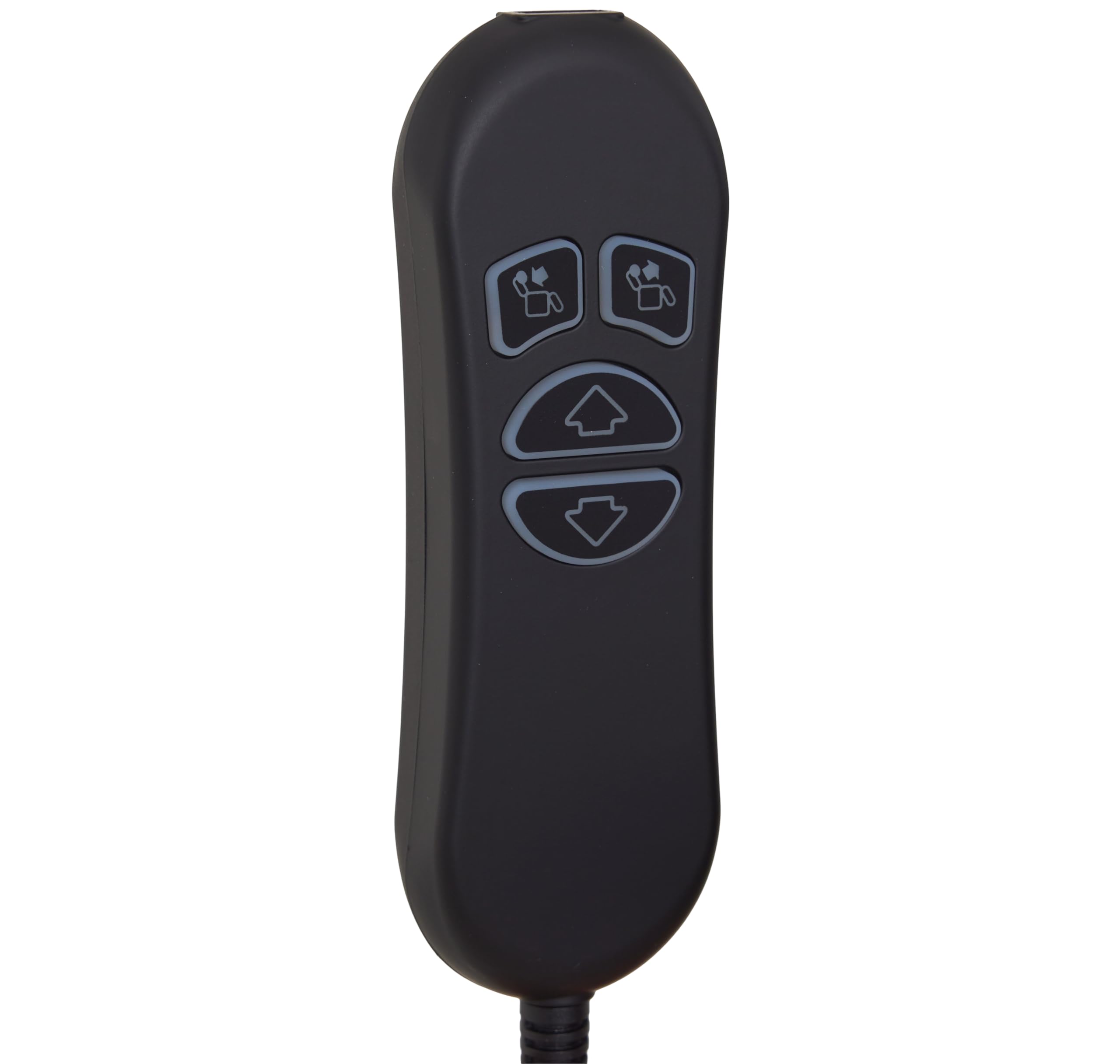 Hommoat DL-SK-109-2-002 remote front view with illuminated four buttons for night use.