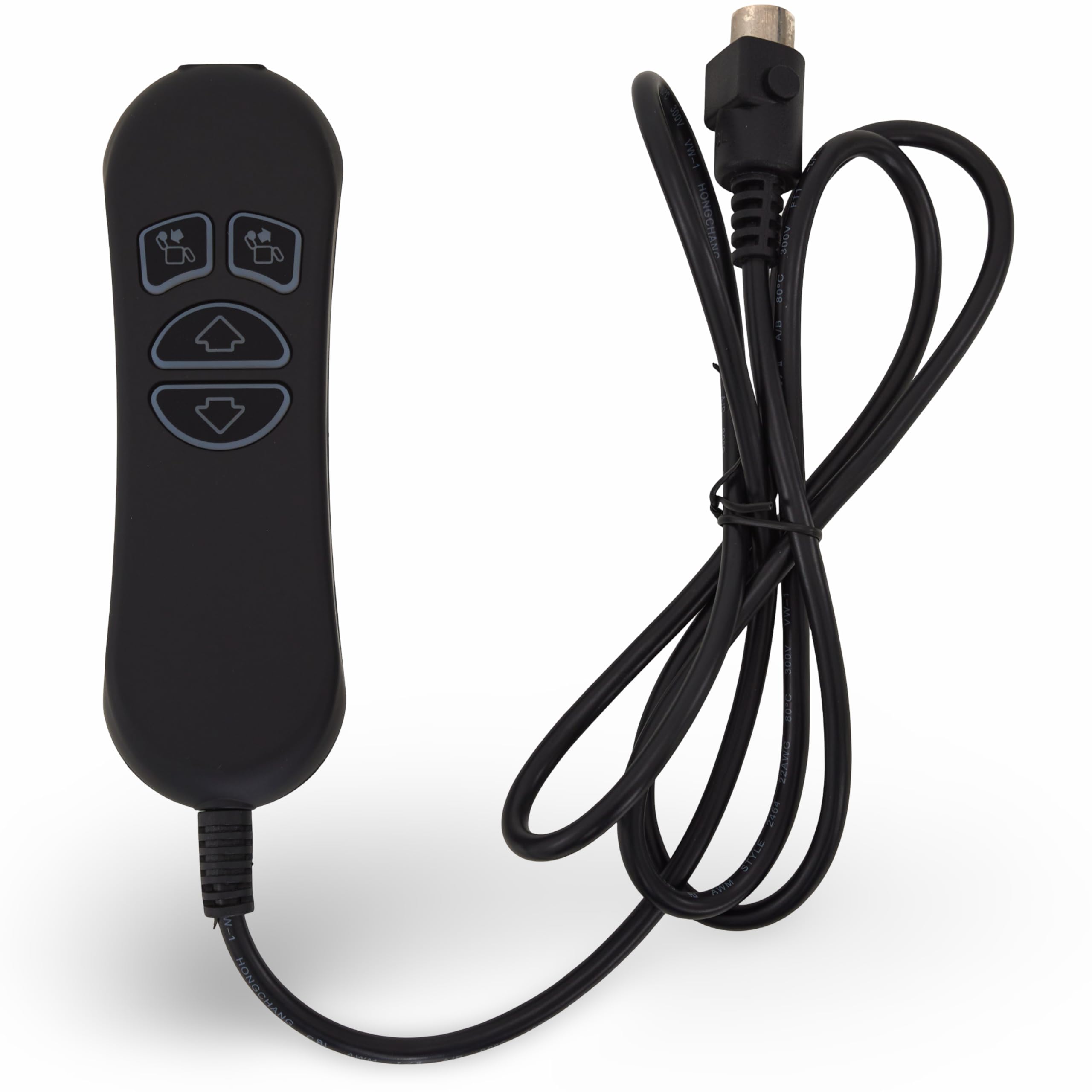 Hommoat DL-SK-109-2-002 remote with illuminated four-button panel for easy control.