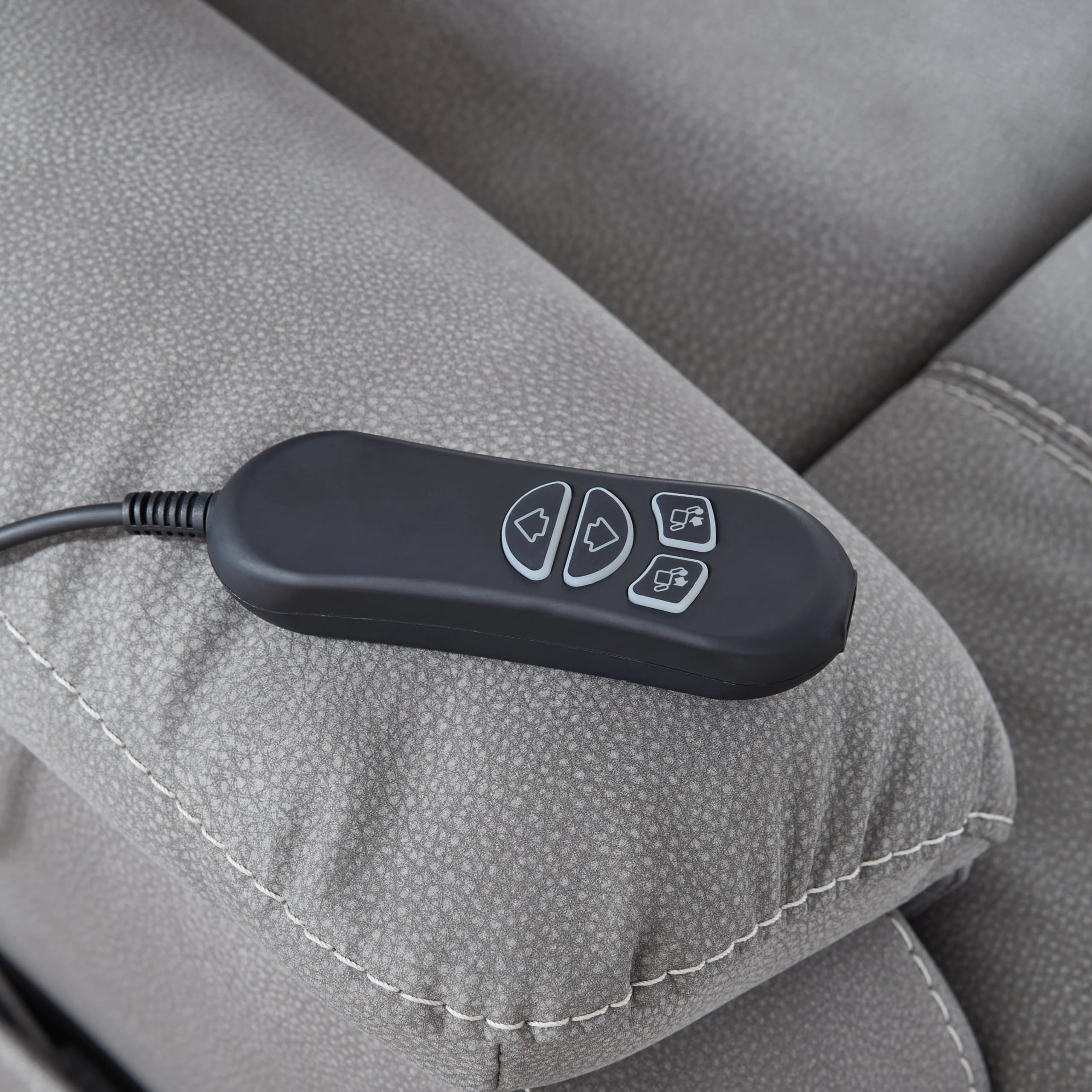 Hommoat DL-SK-109-2-002 remote side view highlights ergonomic grip and contoured edges.