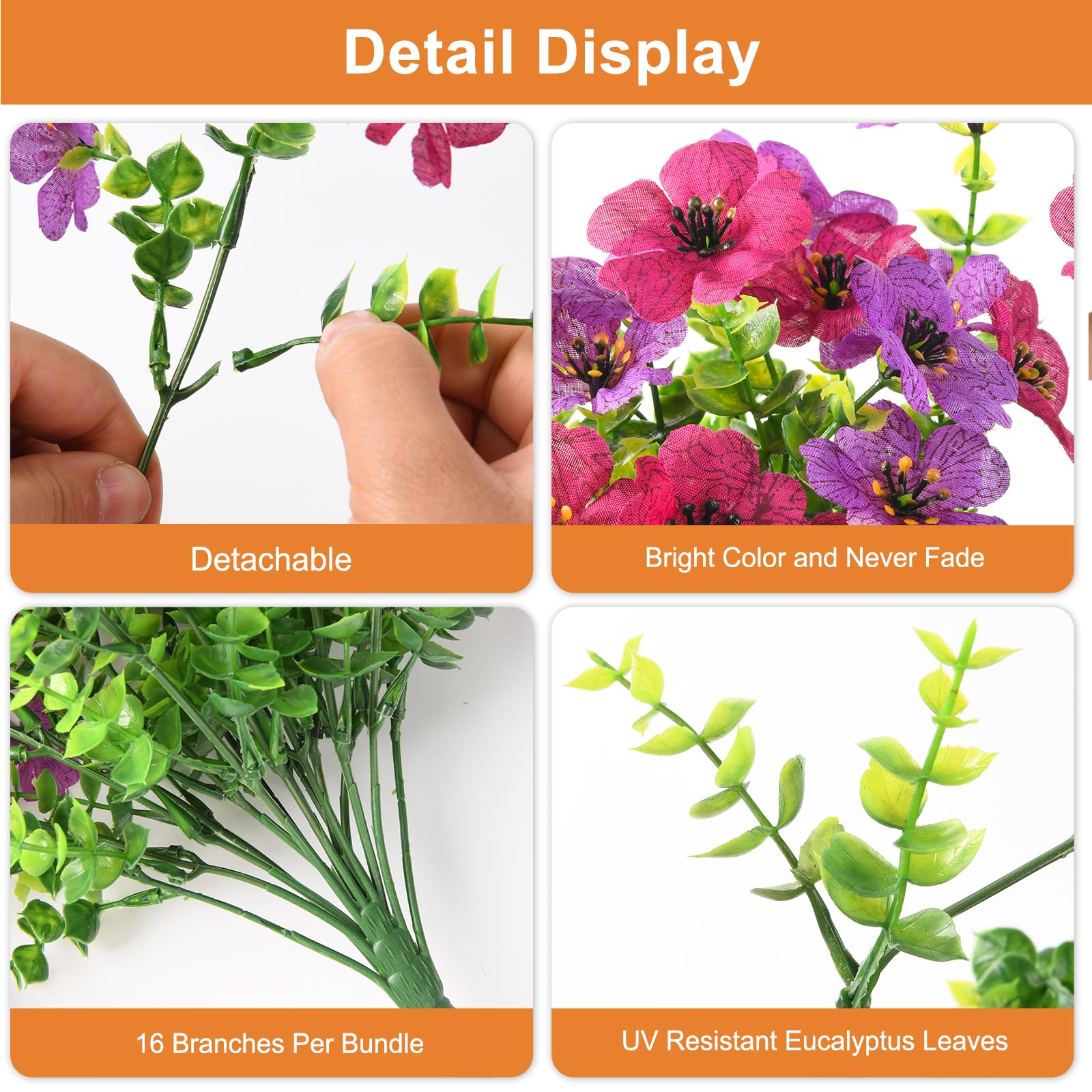 Hommyea silk daisy hanging flower decor for outdoor planters