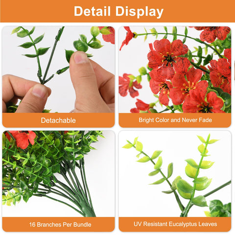 Hommyea UV-resistant silk daisy hanging decoration for garden ambience