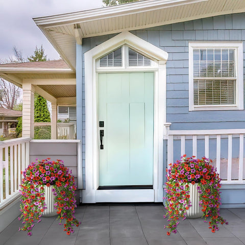 Hommyea front door decor daisies, maintenance-free and colorfast for curb appeal.