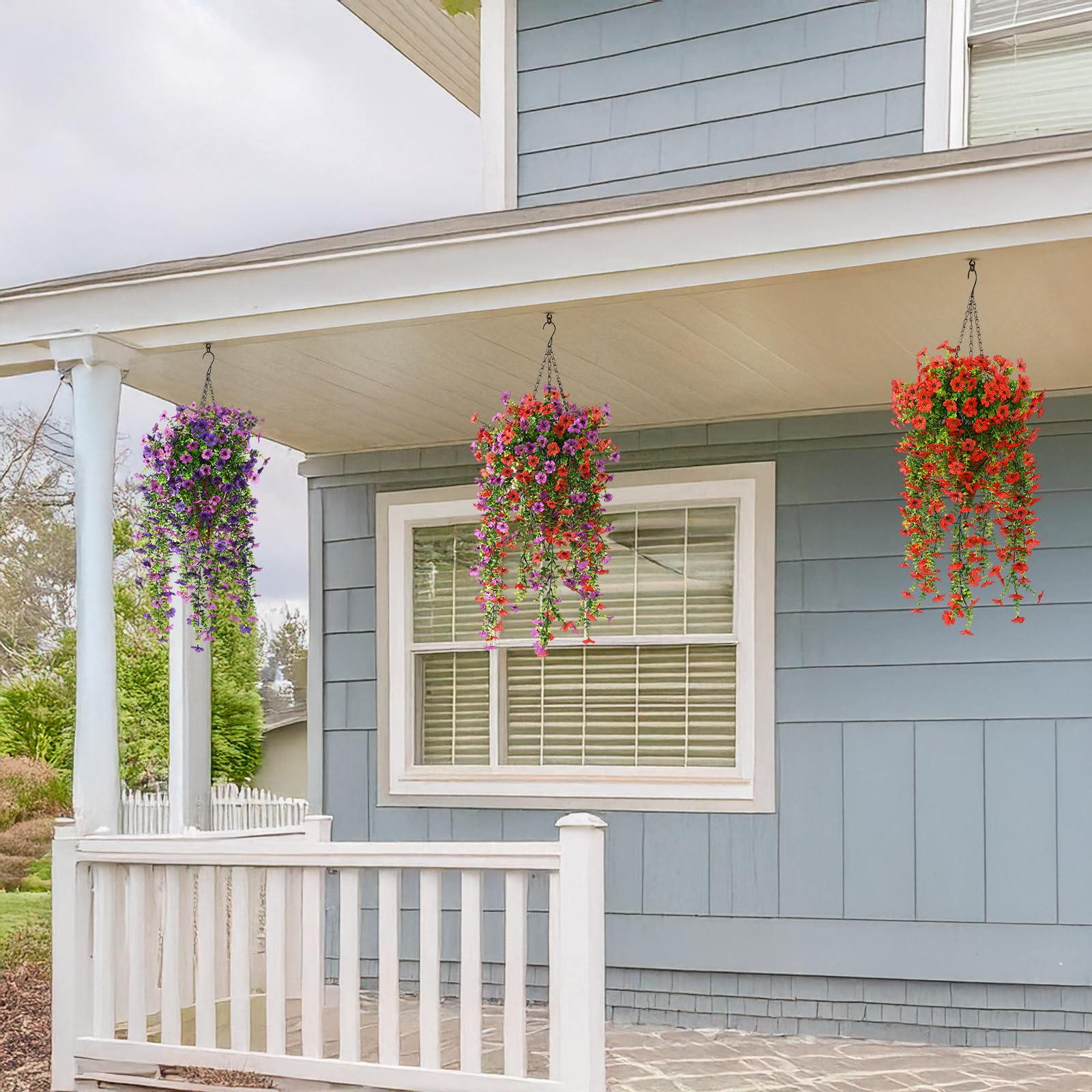 Hommyea garden-ready hanging plants, pollen-free and allergy-safe for homes.