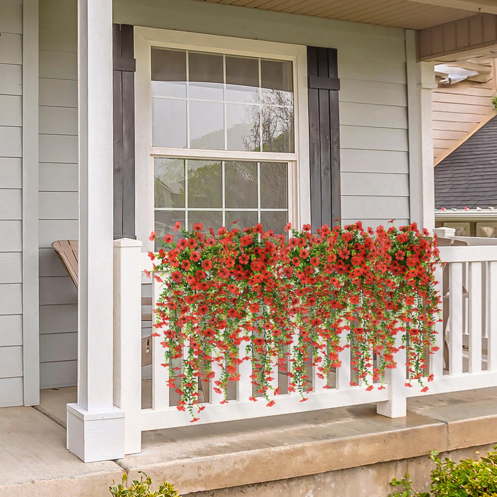 Hommyea realistic bendable daisy hanging plant for year-round decor