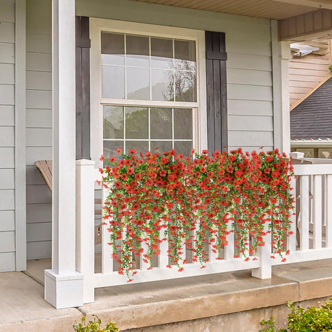 Hommyea realistic bendable daisy hanging plant for year-round decor