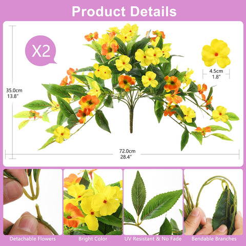 Hommyea uv-resistant fake flowers closeup, weatherproof texture for lasting garden decor.