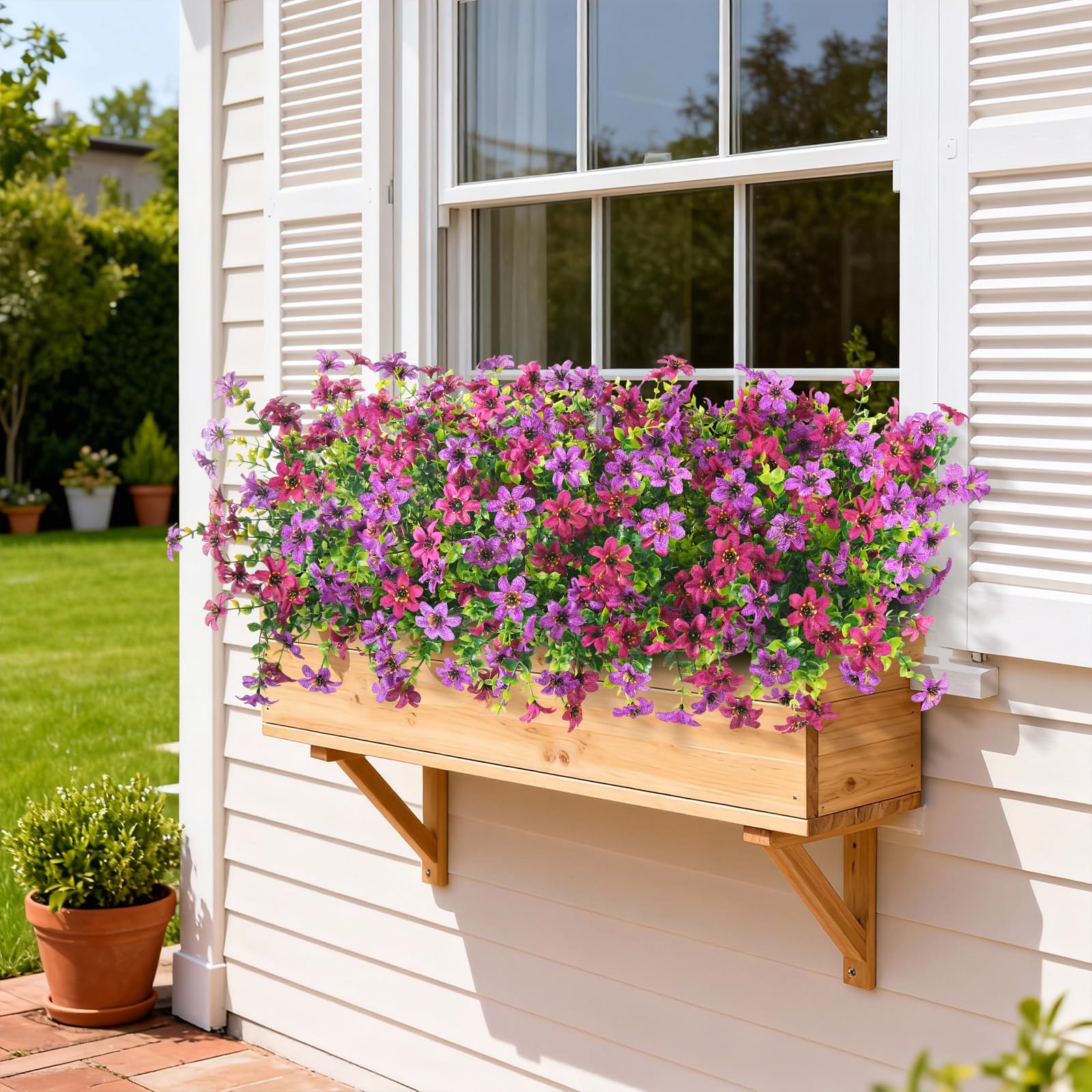 Hommyea weatherproof arrangements withstand sun and rain for long-lasting decor