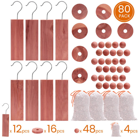 Homode cedar balls collection shown for drawer and wardrobe scent enhancement.