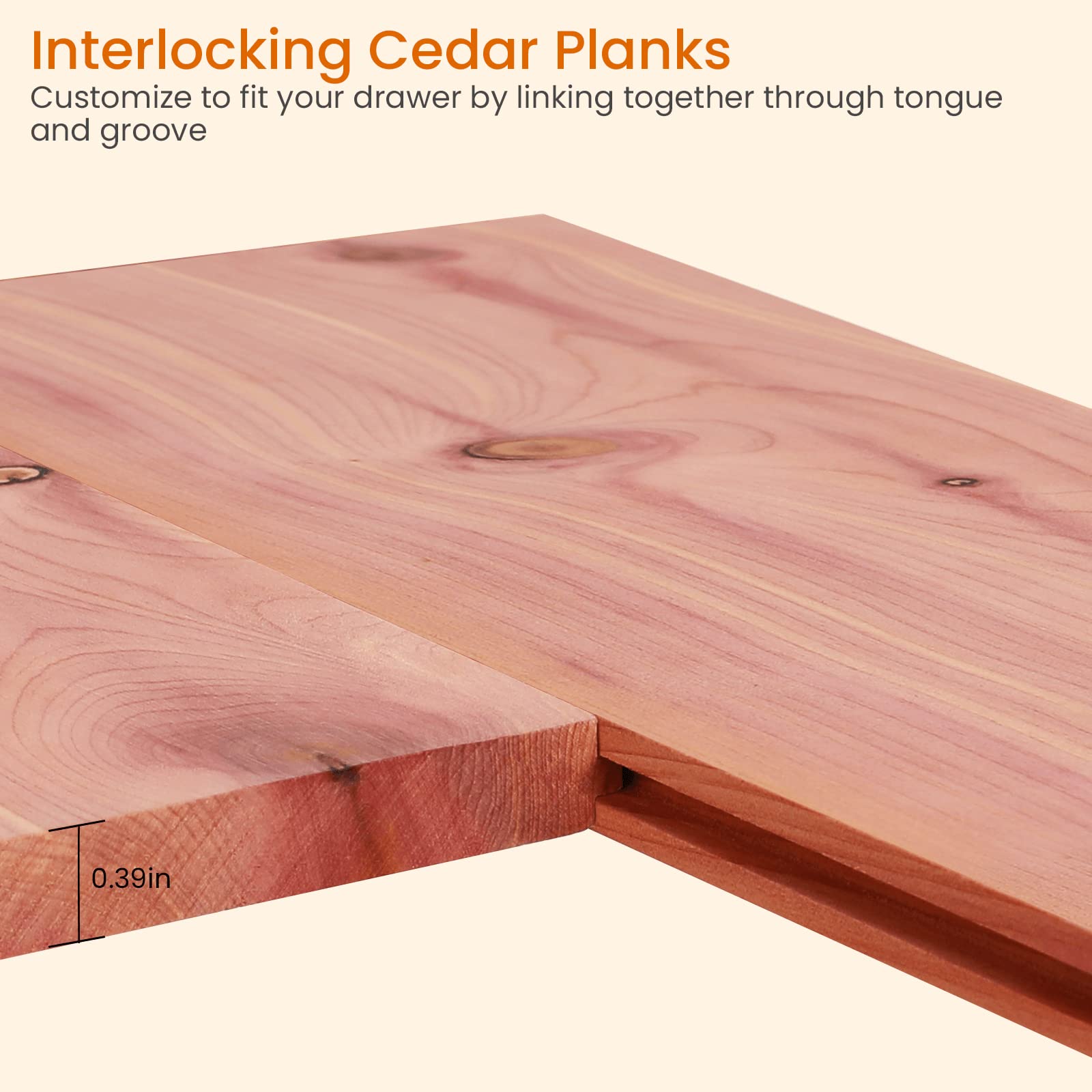 Homode eight-drawer liner set shown inside a dresser