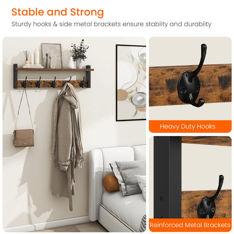 Homode bathroom wall rack ready to organize towels and small items