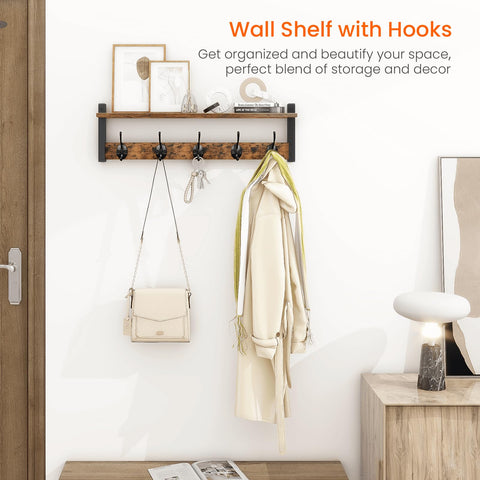Homode rack hooks close-up showing five double hooks for everyday storage