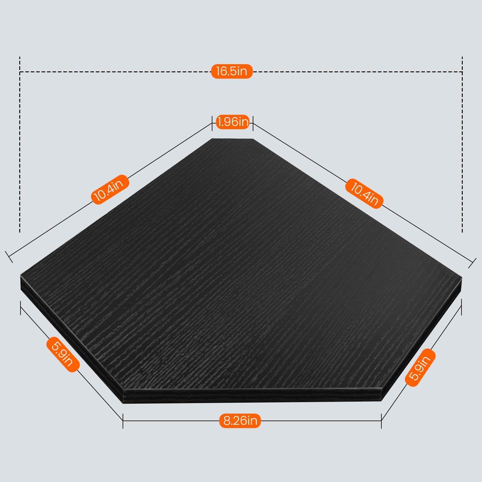 Homode compact design supports up to twenty pounds per tier