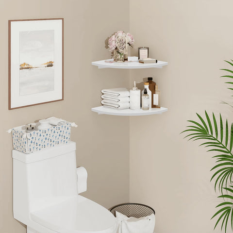 Homode Corner Wall Shelf bathroom-friendly setup saving space and keeping essentials reachable.