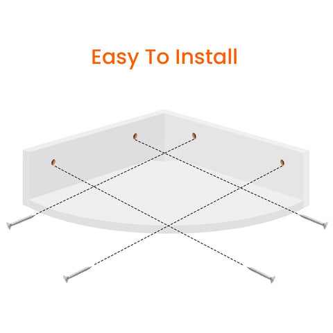 Homode curved lines and white finish create a clean look