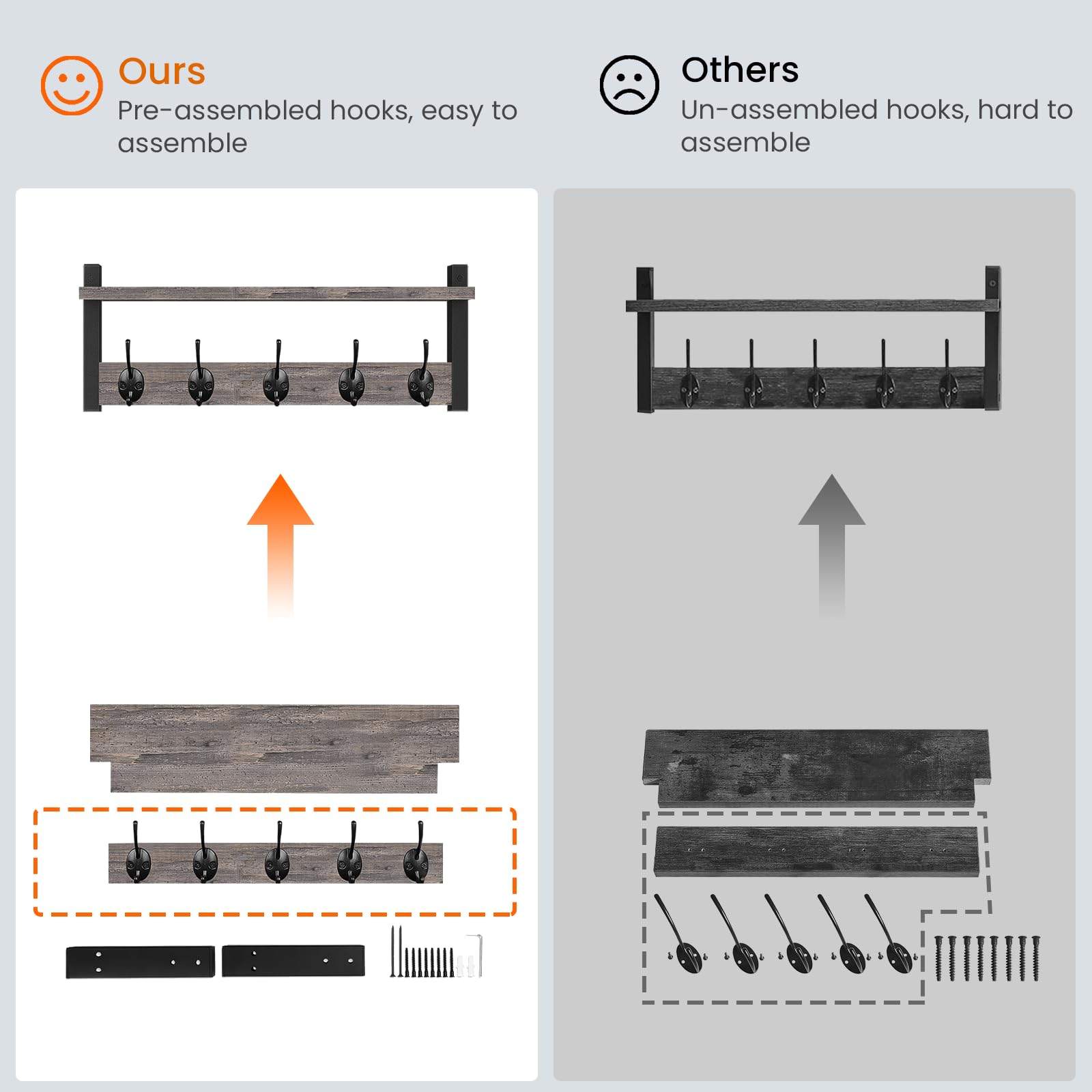 Homode easy wall-mount design enables quick setup.