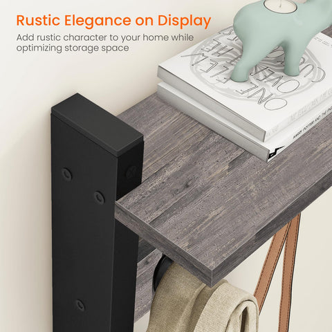 Homode sturdy metal frame coat rack for durable wall storage.