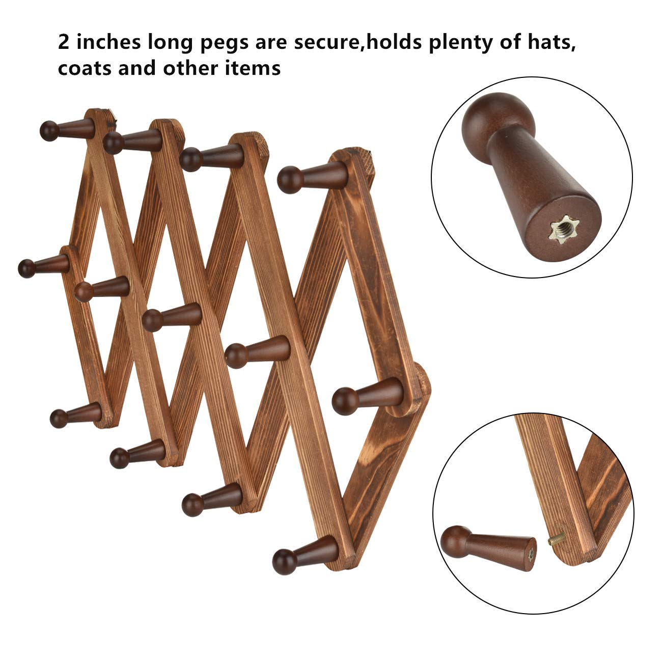 Homode 13 hooks organize jewelry and accessories efficiently.