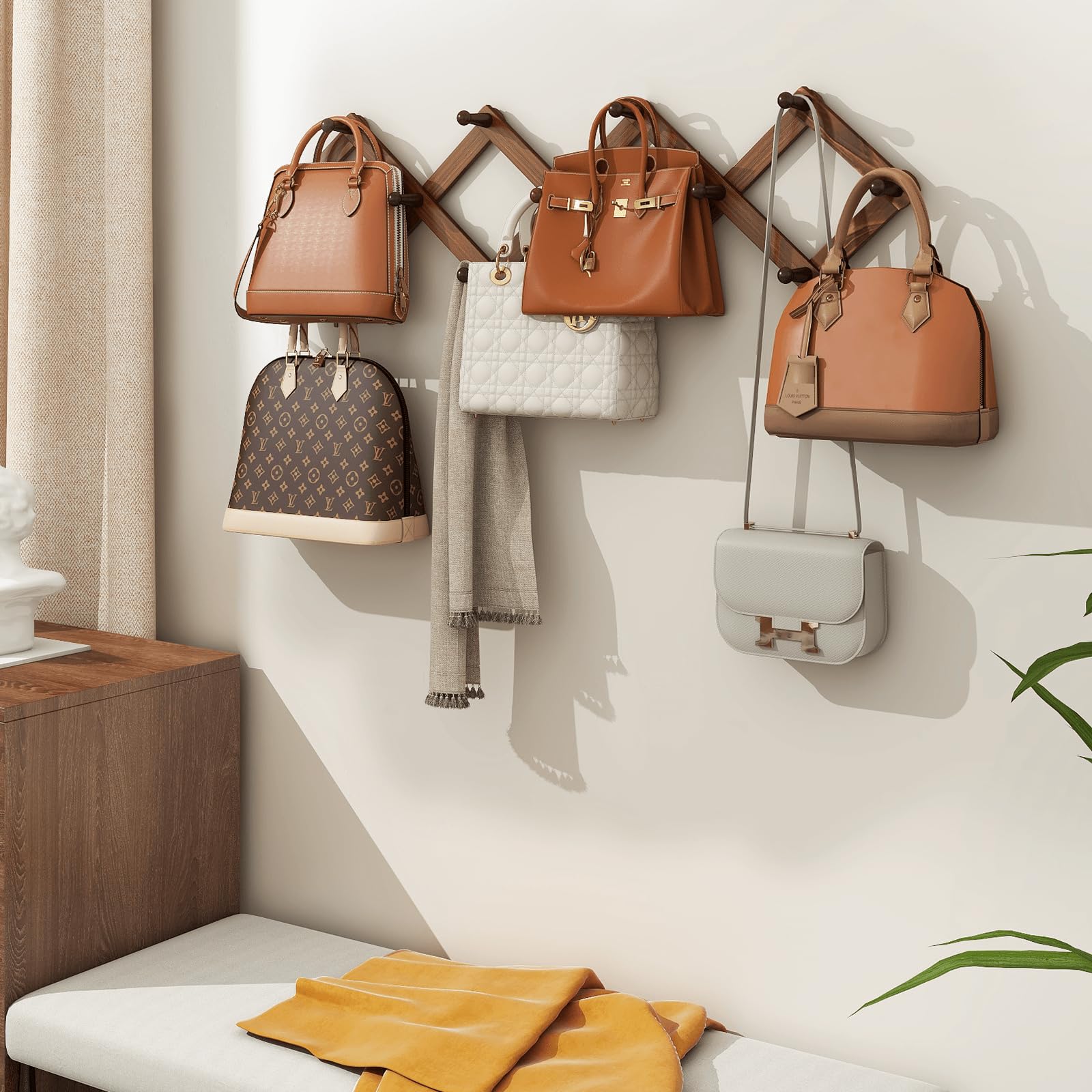 Homode rack includes wall-mount hardware for quick, secure setup.