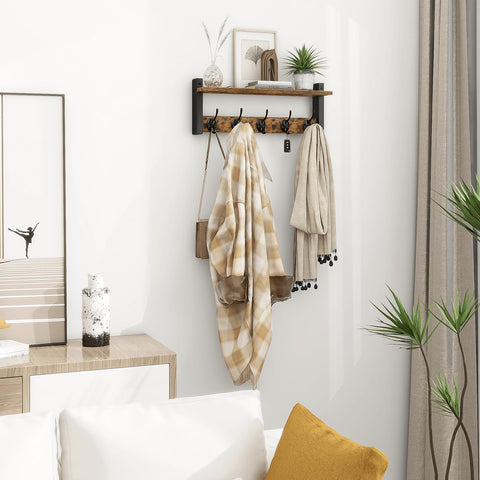 Easy installation for Homode wall hooks with shelf