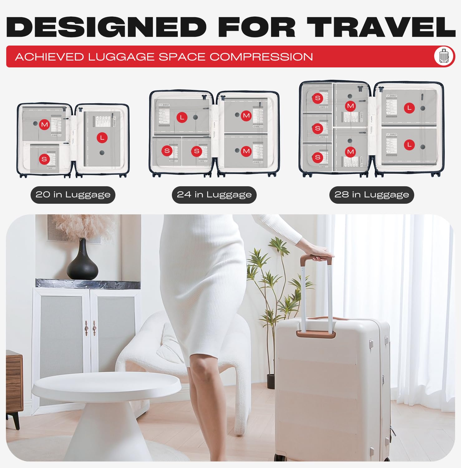 HOMOH PA+PE durable bags with double zipper seal protecting clothes
