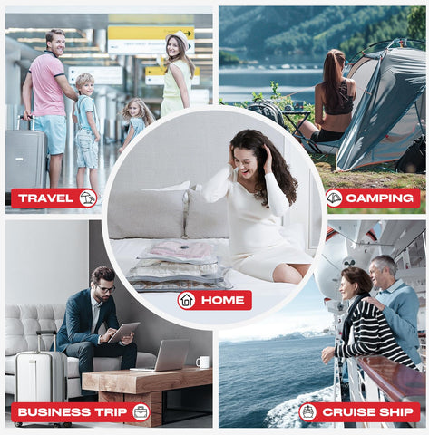 HOMOH travel packing in suitcase demonstration for clutter-free organization