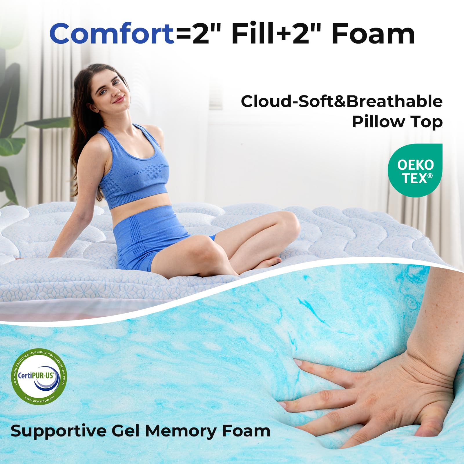 HOMRELEXA ergonomic support texture showcases spine-friendly contouring