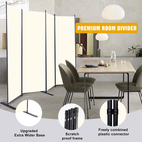 HOMSCREENER 88-inch fabric panel offers private, wrinkle-resistant screening.