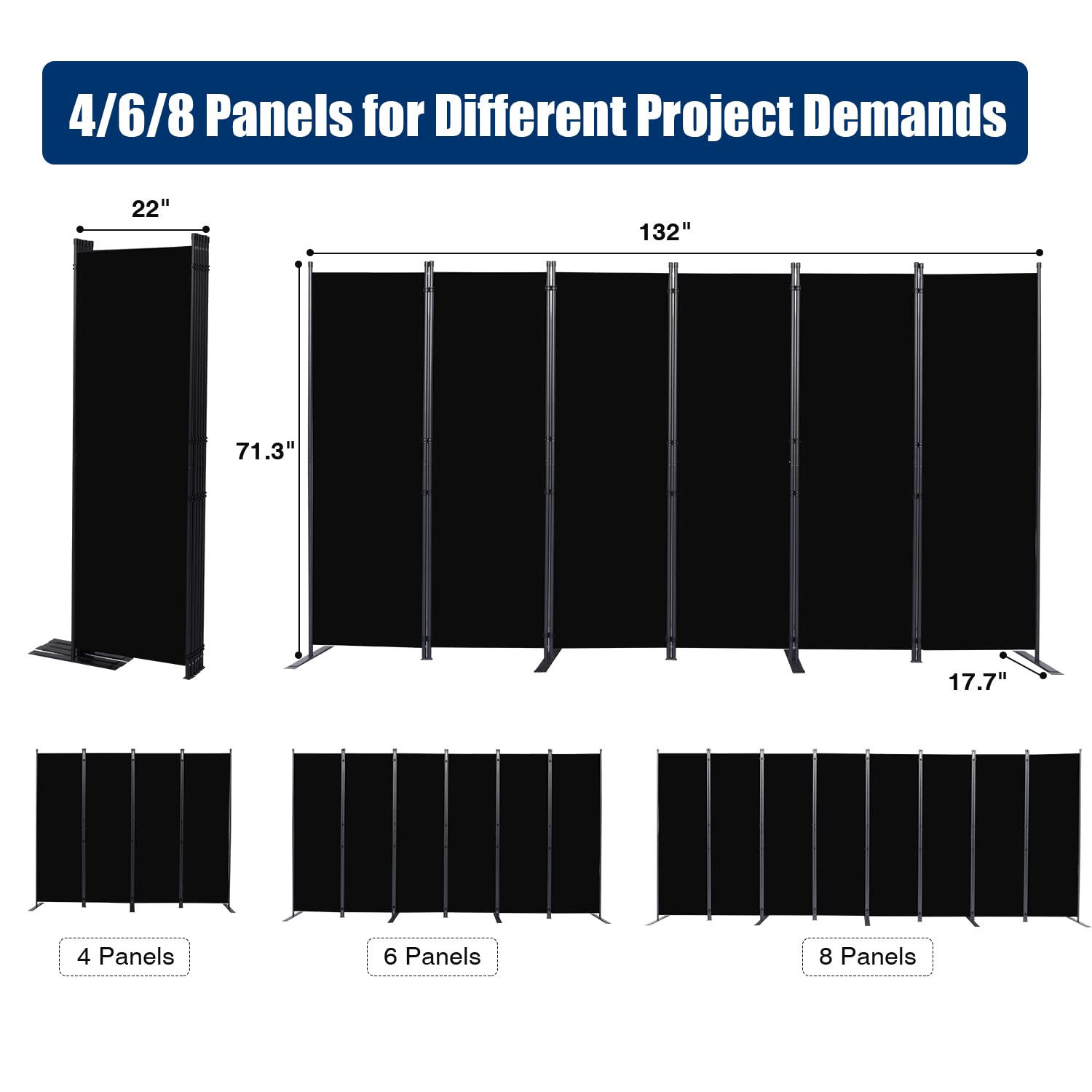 HOMSCREENER extended feet pads improve ground stability and reduce wobble.